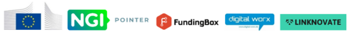 NGI pointer partner logos: EU, FundingBox, Digital Worx and Linknovate.